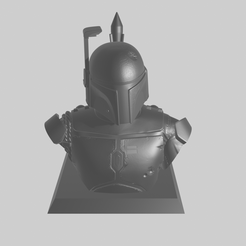 boba.png Archivo STL Boba Fett Busto Star Wars・Modelo de impresora 3D para descargar, Esteban_Leon