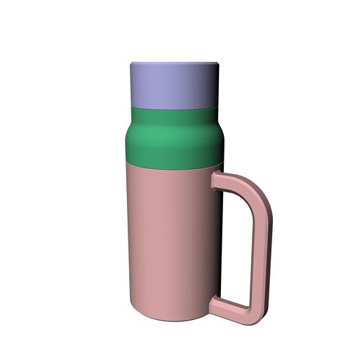 3D PRINTED - STROW THERMOS - LIGHT AND HEAVY VERSIONS - 6 AND 16MM  THICKNESS - 0.5 LITERS WATER/JUICE PET SLEEVE STL File for 3D  printingCults