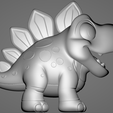 dino-stego-4.png Baby Stegosaurus - Animated STL