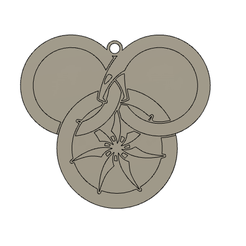aaaa.png Download STL file wheel of time necklace earring keychain • 3D print object, bilgincanmert