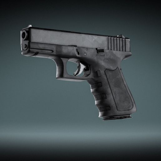 Glock 19 Pistol High Quality Model 3D model