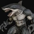 1.jpg Mutant Shark Warrior 3D Print Ready