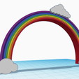 rainbow-1.png Cake topper Rainbow, Unicorn Believe in Magic tag