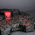 IMG_64091.jpg LAVA SET - "HEX" TILES FOR A HIGHLY DETAILED 3D GAME BOARD.