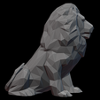 Leo_04.png Leo Zodiac Lion Lowpoly Sculpture 3D print model