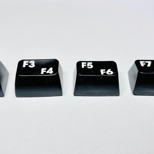 ⌨️ Commodore C64 F-key keycaps 2 different designs・ STL File for 3D ...