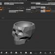 VASO CRANEO LOW POLY2.jpg LOW POLY SKULL CAP