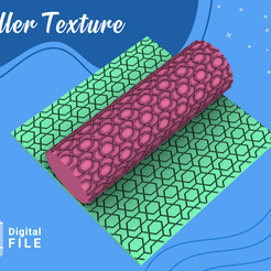 Roller-Texture-13.1.png Télécharger fichier STL Roller Polymer Clay/eulitec.com/cc/COPYRIGHTED LICENSE • Design imprimable en 3D, lorren3d