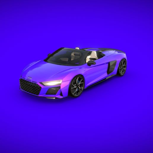 Audi R8 Spyder – Free 3D Model STL