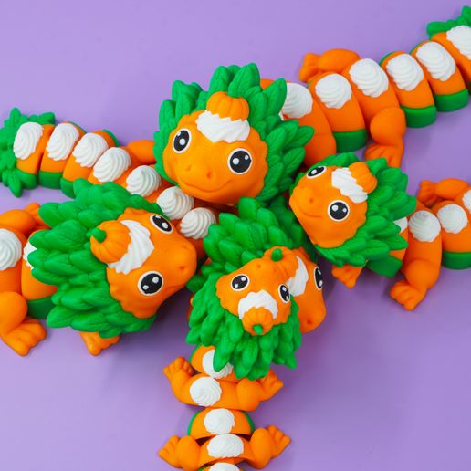 FLEXI TINY PUMPKIN PIE DRAGON