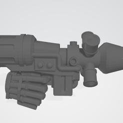 Grav-Pistol.png Free STL file Grav Pistol With Robot Hand・Object to download and to 3D print