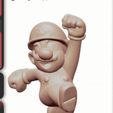 1753025358677.jpg Running Mario 3D Model - Stilisierte graue Figur für Display & Druck