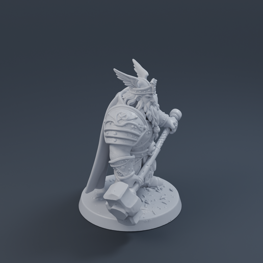 King Durin 3D printable STL miniature