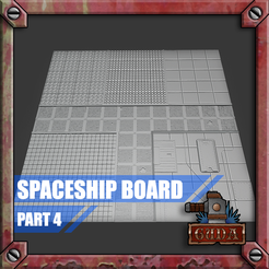 SPACESHIP-BOARD-4.png Файл STL Space Crusade / Star Quest Board Часть 4・3D-печатный дизайн для загрузки