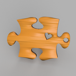puzzle v6.png Download free STL file Jigsaw puzzle earrings • 3D printing design, RaimonLab