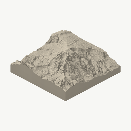 Piton des Neiges Scale Model