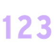 1 2 3 (text).stl SESAME STREET LOGO