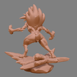 2.png Pokemon Lycanroc Midnight - Fan Art - Figure 3D print model 3D print model