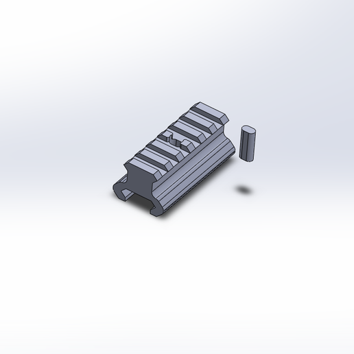 High ris rail adapter 3D model