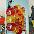 Capture d’écran 2017-08-24 à 11.48.24.png Free 3D file Hexagon fractal shelf・Design to download and 3D print
