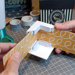 01.jpg Datei 3D Satz Eckverbindungsklammern für die Schachtelherstellung・Modell für 3D-Druck zum herunterladen
