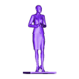 Pose44Scylla20YearsLater.stl Archivo STL gratis Cyberpunk Women x6・Plan para descargar y imprimir en 3D