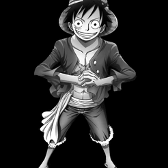 luffy.png Litophane Luffy One Piece