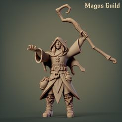 Druid_Mg1.3-1.jpg STL-Datei Waldelf Druide - MG1.3・3D-Drucker-Vorlage zum herunterladen