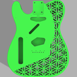 green.png Benutzerdefinierte Fender Telecaster Blume des Lebens Design-Muster Linkshänder