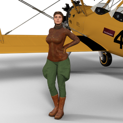 1.png OBJ-Datei Aviator Mädchen herunterladen • Objekt für 3D-Drucker, gigi_toys