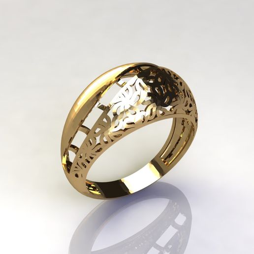 Women Plain Ring Group FTS READY STL 3D print model 3D model