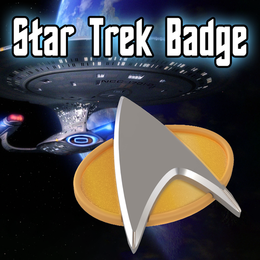 Star Trek Next Generation Badge with magnet- Star Trek Next Generation Badge with magnet