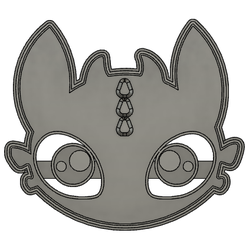 Captura.png cookie cutter - cookie cutter Toothless Toothless by parts