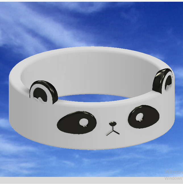 Ekran-Görüntüsü-1867.png STL file cute panda ring・3D printable model to download, guvenonru