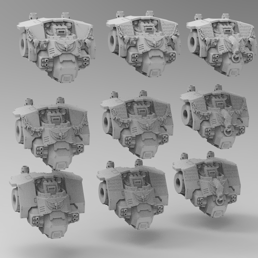 Wolf Mech Torso Variants