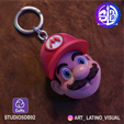 Mesa-de-trabajo-160.png 3MF super Mario bros keychains, no stand, Luigi head, Mario bros, koopa