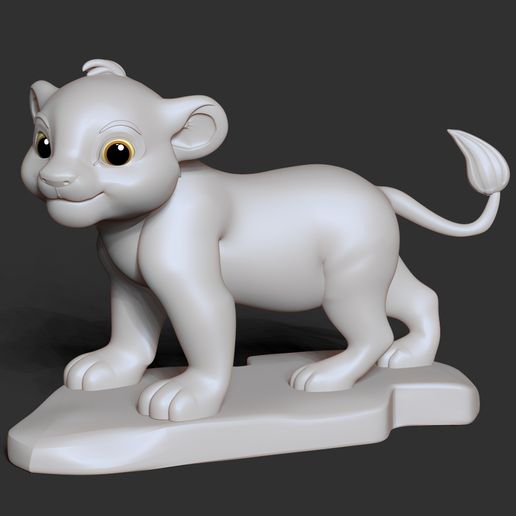 🦁 Young Simba・ 3D File for ・Cults