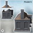 3.jpg Damaged building with two stairway entrances, bricked-up windows, and multiple chimneys (24) - Modern WW2 WW1 World War Diaroma Wargaming RPG Mini Hobby