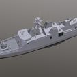 tbrender.jpg Diponegoro class corvette Low-poly 3D model