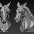 01.jpg Horse  Portrait  Sculpture