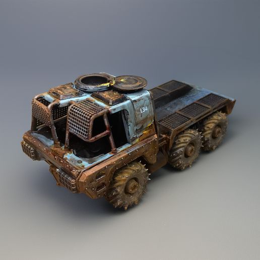 🚚 Wasteland Truck・3D Print with the Bambu Lab A1 3D printer・Cults