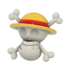 one_piece_flag_v14.png Fichier STL gratuit One Piece ワンピース (ワンピース). MMU・Design à télécharger et à imprimer en 3D