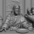 b08.jpg Last Supper basrelief Jesus last dinner 3D print model