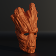 .3.png Groot Cosplay Face Mask 3D print model