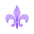 fleur_de_lys2.stl Fleur de lys 3D