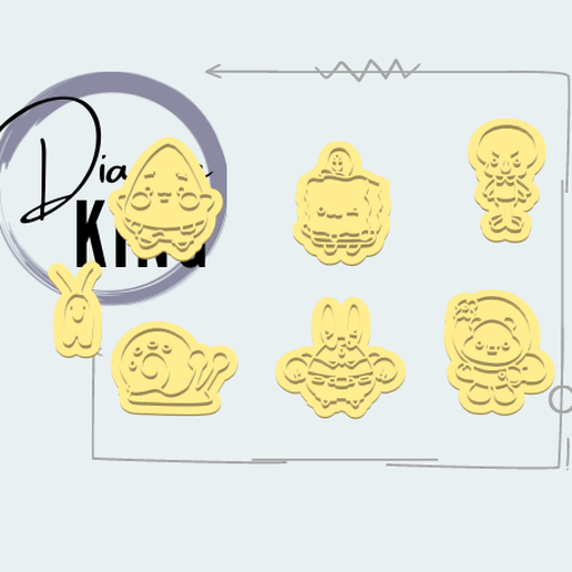 spongebob stamps 3D model