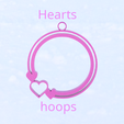 Hearts hoops Free STL file Heart hoops・3D printable model to download