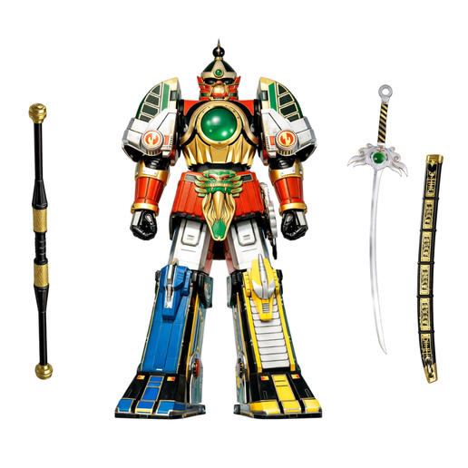 Thunder Zord Mecha + Sword with Sheath + Power Staff STL – 3D Print Collection