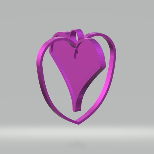 valentine's day heart 3D model