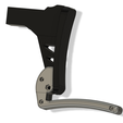 Back_grip_Konstruktion.png STL file Alligator 2 foldable rear lever・3D printing design to download